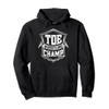 Toe Wrestling Champ Badge Vintage Style Pullover Hoodie