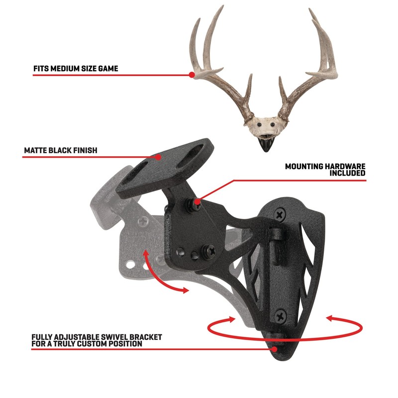 Allen Company EZ Mount Horn Bracket, Brown