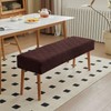 Genina Waterproof Dining Room Bench Covers, Stretch Jacquard Bench Seat