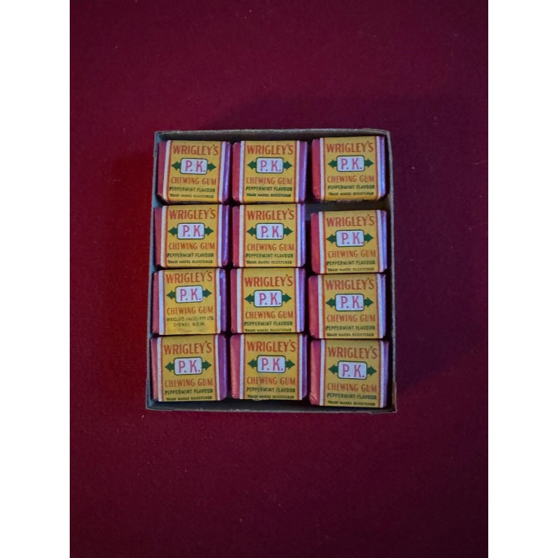 1952, Wrigley's "P.K." PELLET "Un-Opened" Gum Pack (Scarce / Vintage)