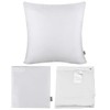 4 Pack Pillow cover,Cotton Comfortable Solid Decorative Throw Pillow Case