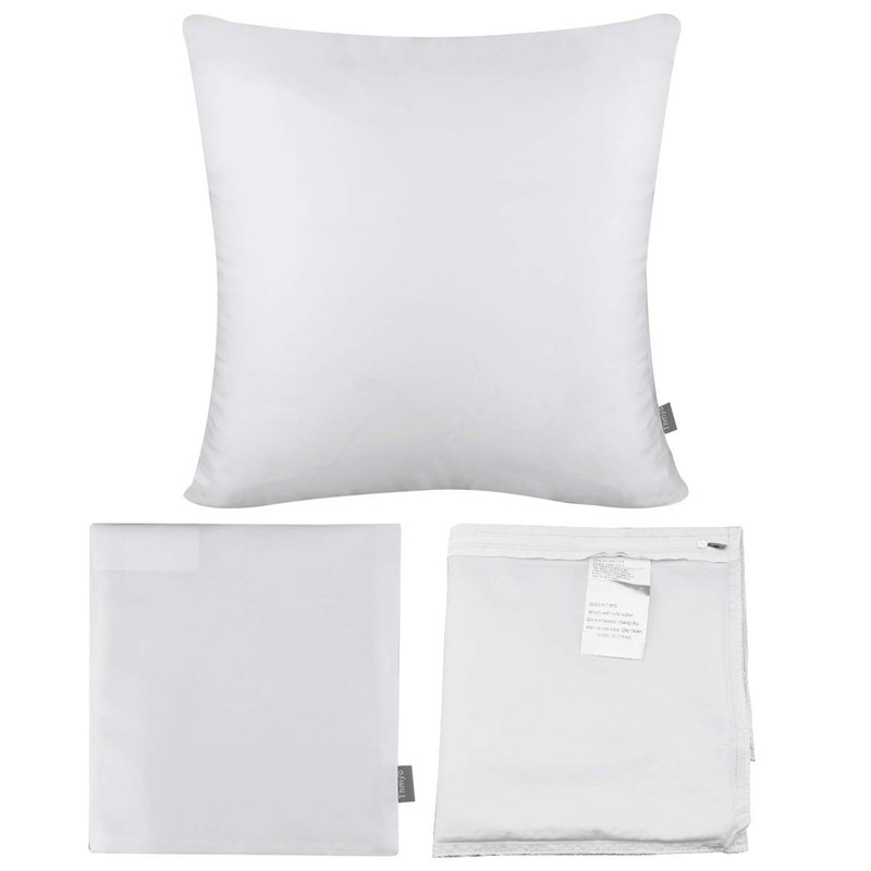 4 Pack Pillow cover,Cotton Comfortable Solid Decorative Throw Pillow Case