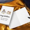Funny Cat Wedding Card for Newlywed Couple, Just Married Pun