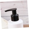 WOONEKY 5pcs Travel Pump Bottles Refillable Plastic Emulsion Containers for
