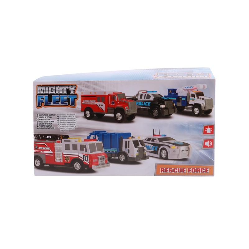 Mighty Fleet Rescue Force 12" Police Pickup Truck Toy with
