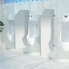 Public Toilet Partition for Men's Durable Wall-Mounted Men's Urinal Privacy