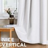 H.VERSAILTEX Linen Curtains 100% Blackout Curtains for Bedroom 108 inch