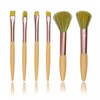 Lucky Interests 2 Pack Mini Makeup Brushes Set, Portable 6pcs