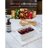 Butter Dish with Lid, Large Butter Dish for Countertop, Ceramic