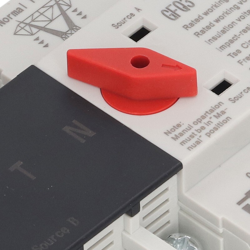 4P Automatic Transfer Switch 35mm Rail Mount Dual Power Generator