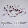 Pack of 50 Painted Blind Rivets 3.2 x 8 mm,