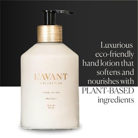 L'AVANT Collective Luxury Hand Lotion - High Performing Moisturizing Hand Cream for Dry, Cracked Hands, Nails & Cuticles - Hydrating Shea Butter Formula (10 oz, Blushed Bergamot)