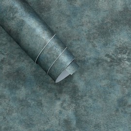 Boobest 15.7"x354" Marble Contact Paper Blue Green Marble Wallpaper Peel and Stick Matte Marble Sticker Countertop Waterproof Removable Adhesive Paper