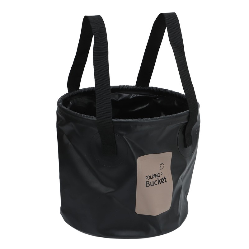 Camping Collapsible Bucket 10L Capacity Food Grade PVC Mesh Side