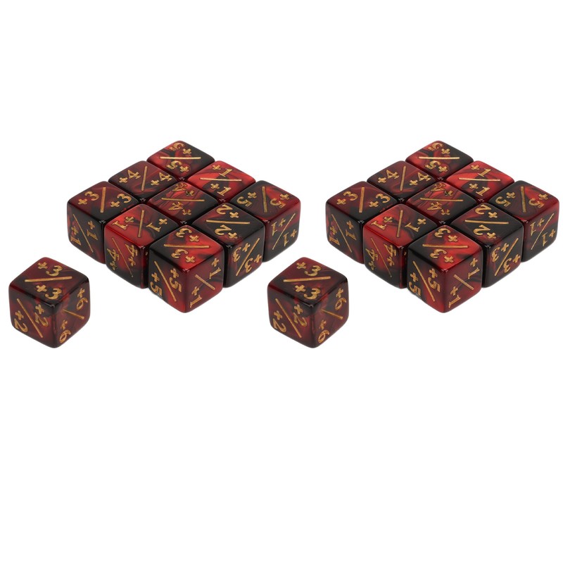 20PCS 6 Sided Dice Set for Kids 16MM Plastic Educational