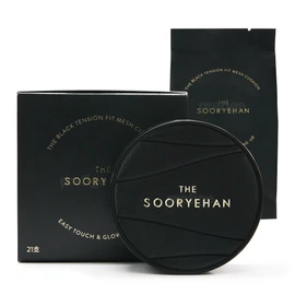 Sooryehan The Black Tension Fit Mesh Cushion 13g - main product + refill, No. 21 - main product + refill