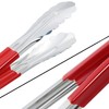 HINMAY Stainless Steel Cooking Tongs Heavy Duty Kitchen Food Tongs,