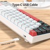 surmen 60% Mechanical Gaming Keyboard with Linear Red Switch, Wired
