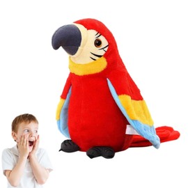 Shengruili Talking Parrot Toy, Talking Plush Bird Parrot, Parrot Bird Plush Toy with Playback Function, Talking Parrot Plush Toy for Children, Talking Plush Toy