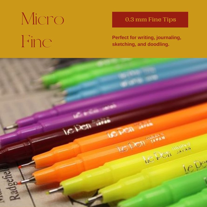 Uchida Le Pens Multicolor Set - 36 Colors Complete Set