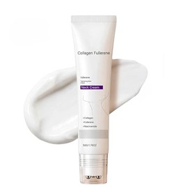 Crema Cuello Colágeno Fullerene Reafirmante Antiarrugas Rodillos Masaje | Niacinamida hidratante piel cuello firmeza anti edad cuidado diario masaje lifting