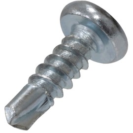 AERZETIX - C44711 - Set of 100 self-drilling self-drilling self-tapping screws - with cylindrical lens head - diameter 3.9 x 13 mm - DIN 7504 N - made of galvanised steel - with footprint PH cross