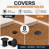 8 Pcs Baseball Base Plugs for Baseball Field, Base Anchors,