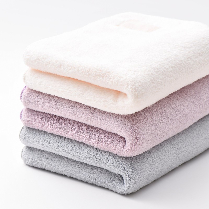 Francfranc Franc Microfiber Face Towel, Plain, Pink
