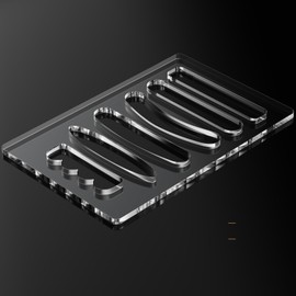 Moorovgi 6 in 1 Charcuterie Board Handle Template,Acrylic Grab Handle Router Template for Woodworking