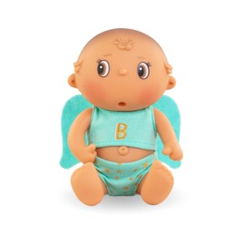 Corolle Beedibies Angels Gaspard 8'' Doll - All-Vinyl Body with Painted Eyes and Angel Wings, Vanilla Scent, for Ages 3 Years and up, Blue (500030)