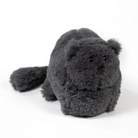 TreVee Black Cat Stuffed Animal Plushie, Mini Kitten Cute Soft Plush (Shadow)