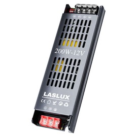 LED Transformer 230 V to 12 V 200 W Dimmable with Slow Start, Dimmable Switching Power Supply LED Transformer 12 V, Mute Driver Power Supply 16.6 A, Driver (12 V - 1 PC, 200, Watt)