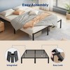 Simple Deluxe Queen Size Bed Frame, 14 Inch Platform Bed