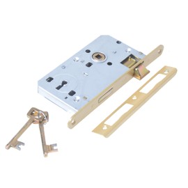 Aqbau® Door Lock Room Door Lock 72 / 50 mm DIN Right Room Door Locks with Key Room Door Mortice Lock Room Door Lock Bunbart Key Lock