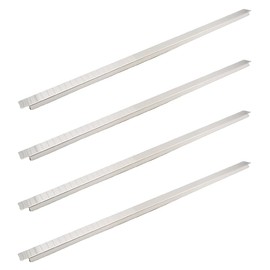4 Pack 20.6 Inch 523 mm Stainless Steel Adaptor Bar for Food Pan, Divider Bar for Food Service Bain Marie Steam Table Steam Loss Prevention