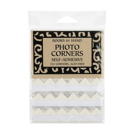 Lineco Ivory Acid-Free 0.5" Archival Photo Corners, Self Adhesive, Pressure Sensitive, Non-Yellowing, Mount Pictures Without it Touching Tape, Scrapbooking, DIY, Displaying Pictures. (Pack of 252)