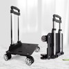 Backpack Trolley Wheeled Cart-Backpack Hand Truck with Luggage Strap,Aluminium Alloy