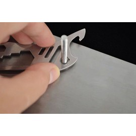 Multi Tool Pocket Tool Multi Function Survival Screwdriver, Bottle Opener tihans Wrench Screwdriver Camping BBQ Outdoor Stainless Steel