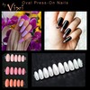 By Vixi 600 Long Oval Nails with Preparation File, 10