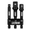 ARES 22022-3" Impact Grade Socket Adapter Set - Turns Impact