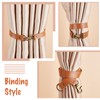 GORGECRAFT 2 Pack Leather Curtain Tiebacks European Style Custom Made