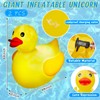 Hungdao 1 Pack 4 Feet Christmas Light up Inflatable Duck