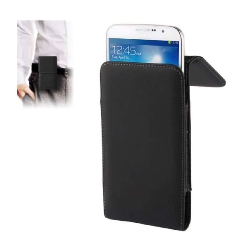 DFV mobile - Leather Flip Belt Clip Metal Case Holster