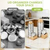 2PCS Mason Jar Lid Organizer & Holder (Wide Mouth &