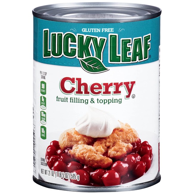 Lucky Leaf Cherry Pie Filling or Topping, 21 Ounce (Pack of 12)