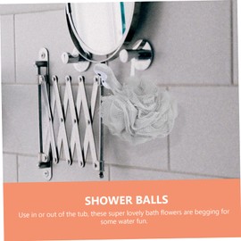 Beavorty Pcs Bath Balls Fun Bath Flowers for Adults Boys and Girls Easy to Clean for Home Travel