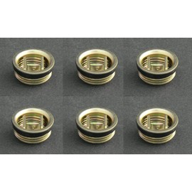 6 Lot Rieke 3/4" Titegrip Steel Bung Cap Plug Buna 55 Gallon Drum Barrel T-200