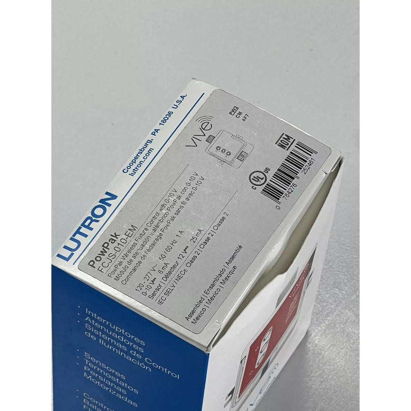 Lutron FCJS-010-EM PowPak Wireless Fixture Control w 0-10 V