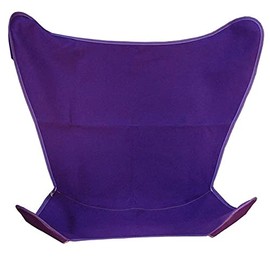 Butterfly Chair Covers Designed to Fit Classic Non Folding Wrought Iron Butterfly Chairs (Purple)