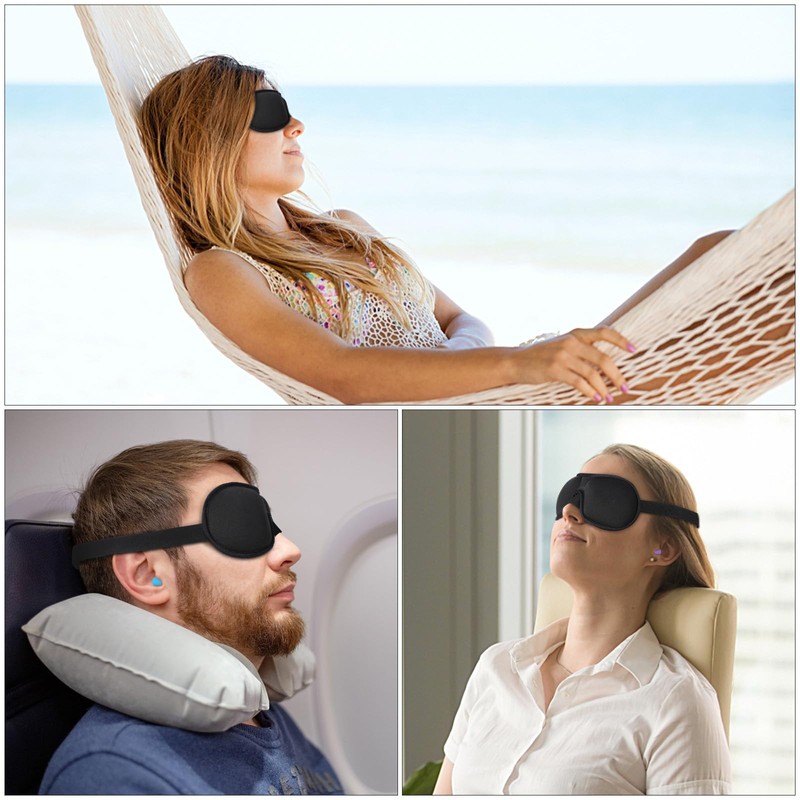 Brencco Sleep Mask 3D 2 Pairs Ear Plugs Sleep Mask